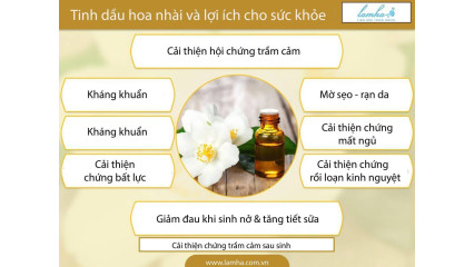 Tinh dầu hoa nhài và sức khỏe.